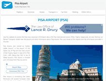 Tablet Screenshot of pisa-airport.net